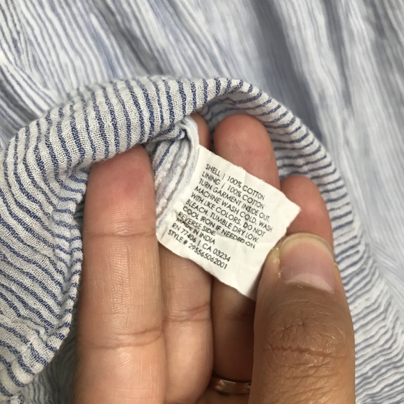 Club Monaco XS Blue White Striped Mini Skirt - Picture 6 of 6